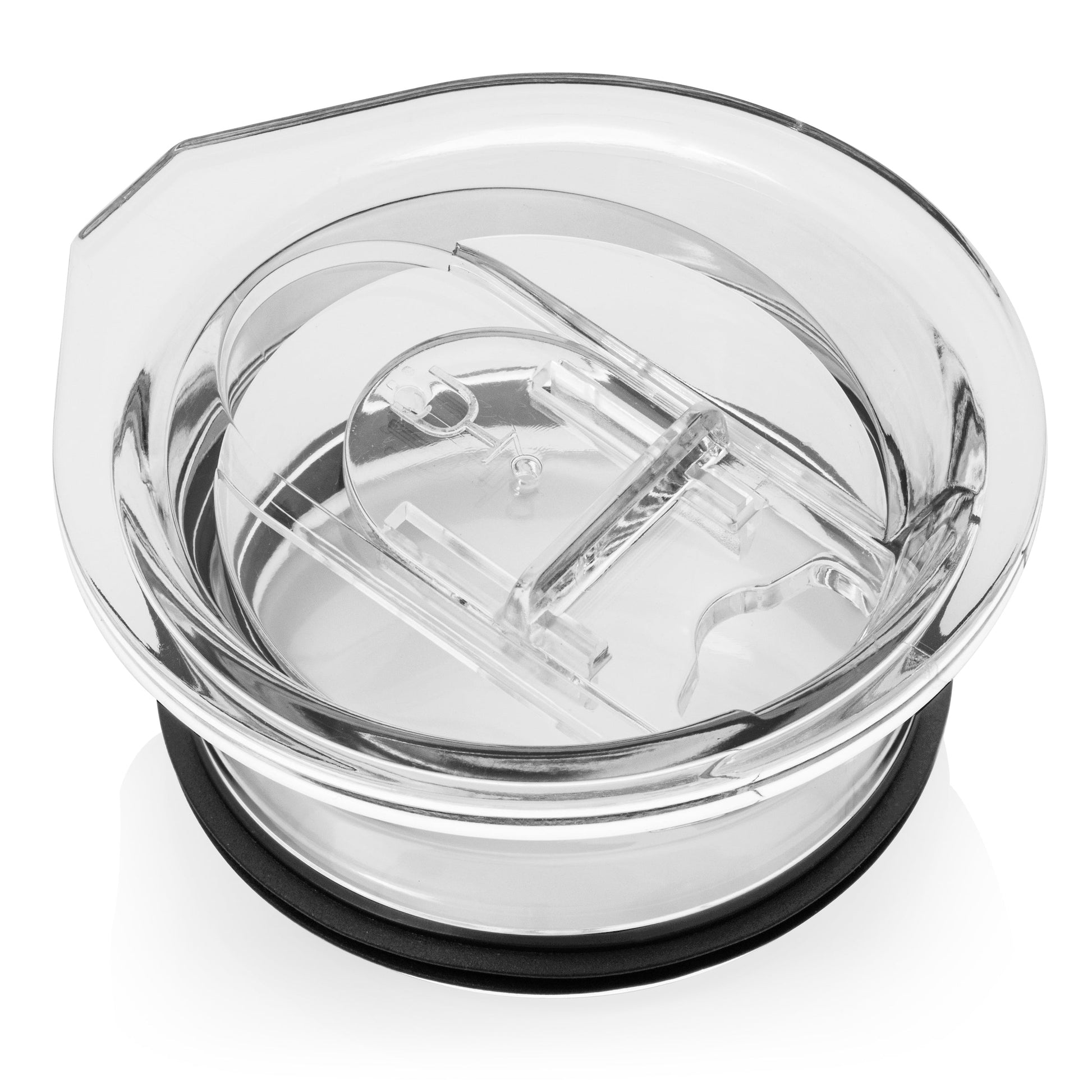 BrüMate Hopsulator Slim Tumbler Lids — Clear, Black & Purple — Clear