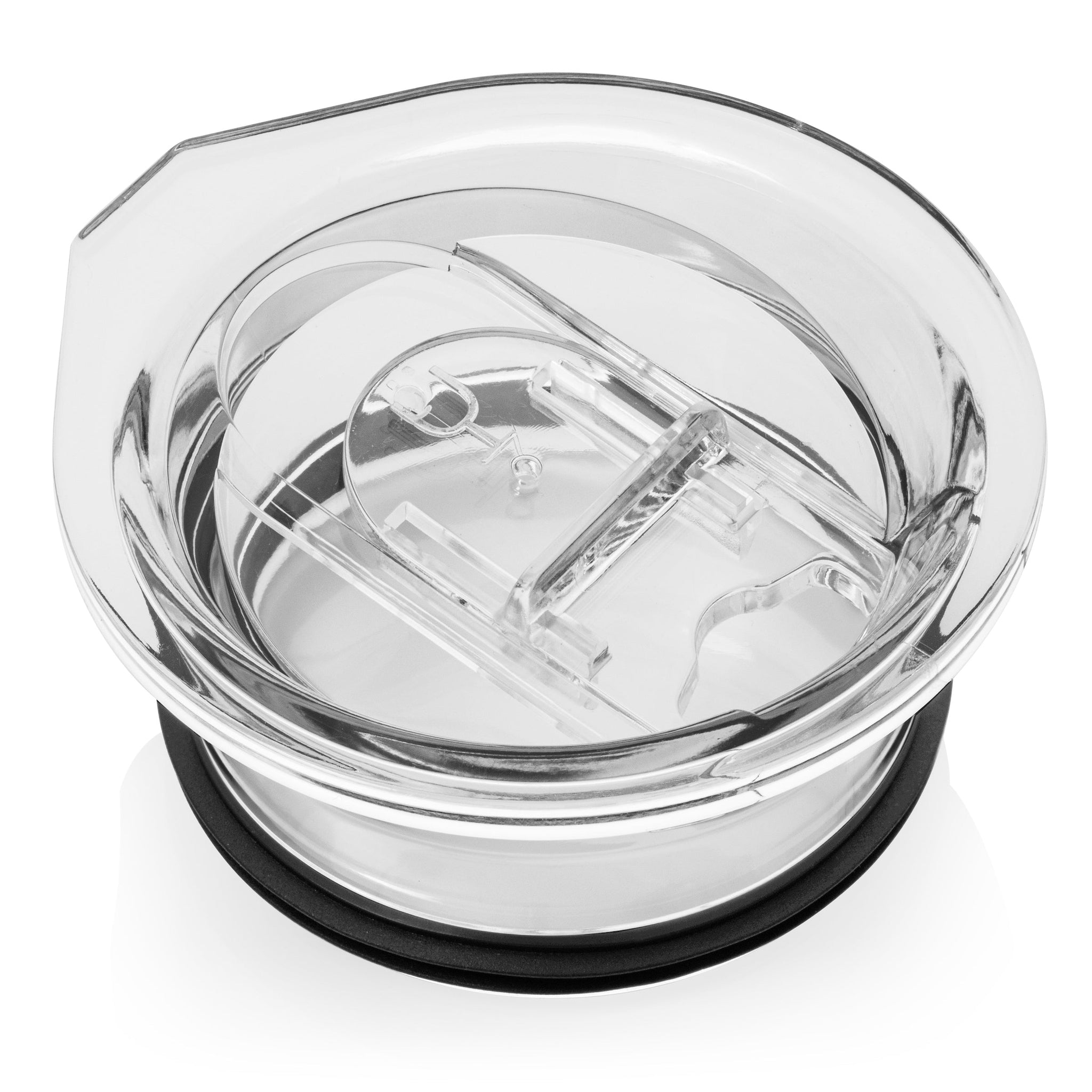BrüMate Hopsulator Slim Tumbler Lids — Clear, Black & Purple — Clear